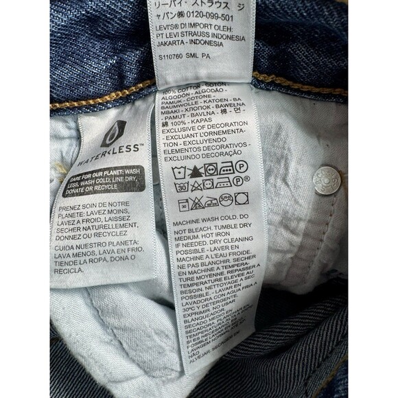 Levis Ribcage Straight Ankle High Rise Jeans Womens 25x27 Distressed Button Fly - Picture 6 of 12